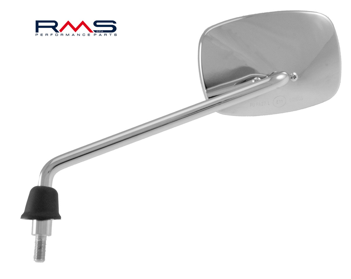 Uzvratni retrovizor RMS 122760930 left chrom for PIAGGIO/VESPA Beverly 500 2007-2012, PIAGGIO/VESPA Beverly 250 2007-2009