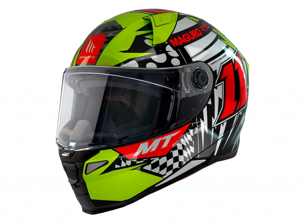 Full face helmet MT Helmets REVENGE 2 S SERGIO GARCIA A3 GLOSS MONOCOLOR XS