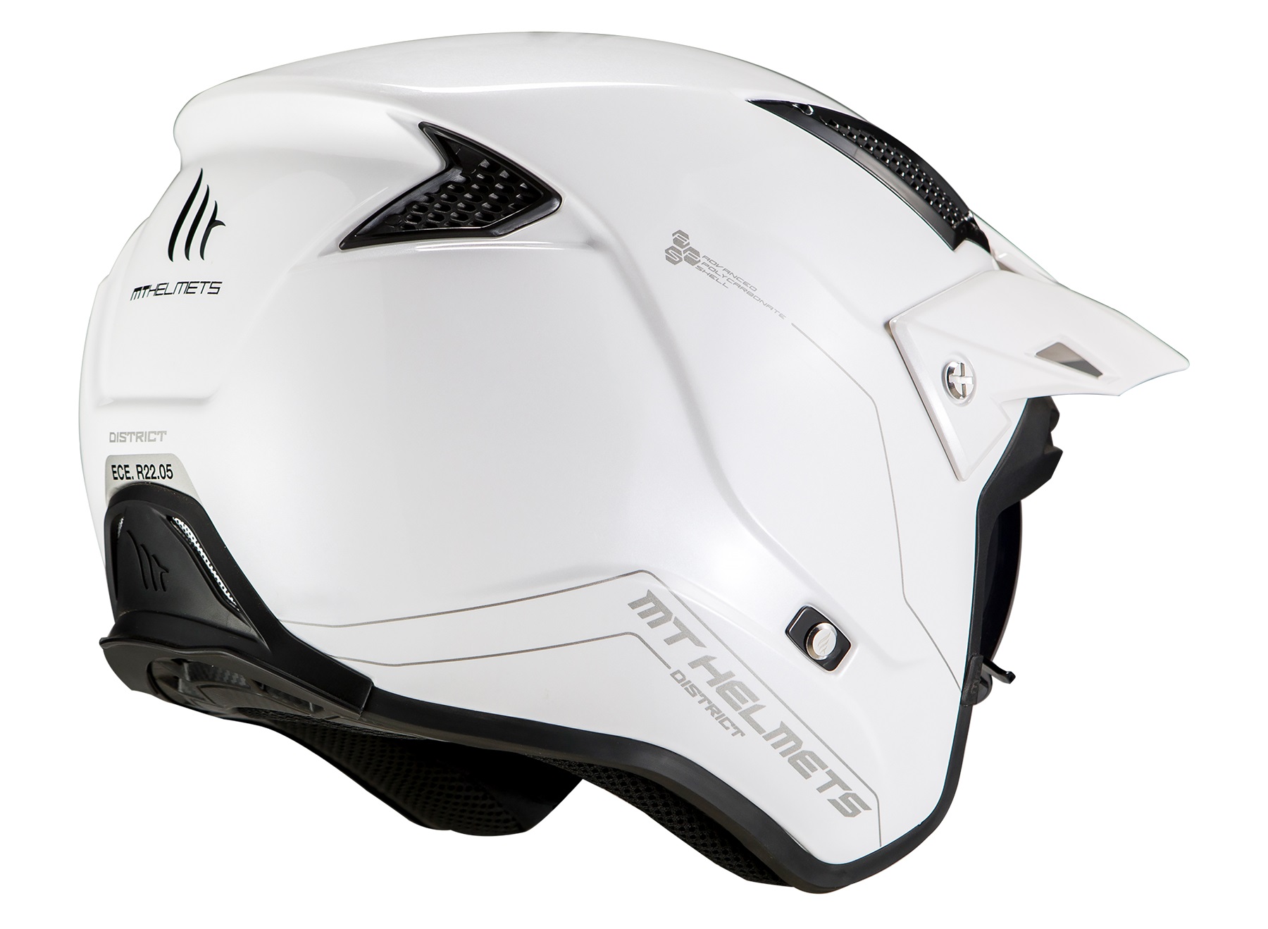 Jet helmet MT Helmets STREET S SOLID A0 GLOSS WHITE XXL