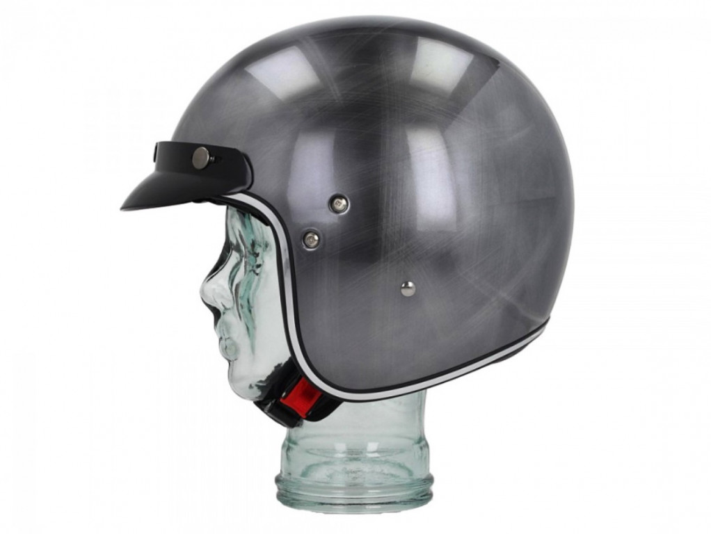 Helmet SHIRO SH-235 CHROME scratched chrome M