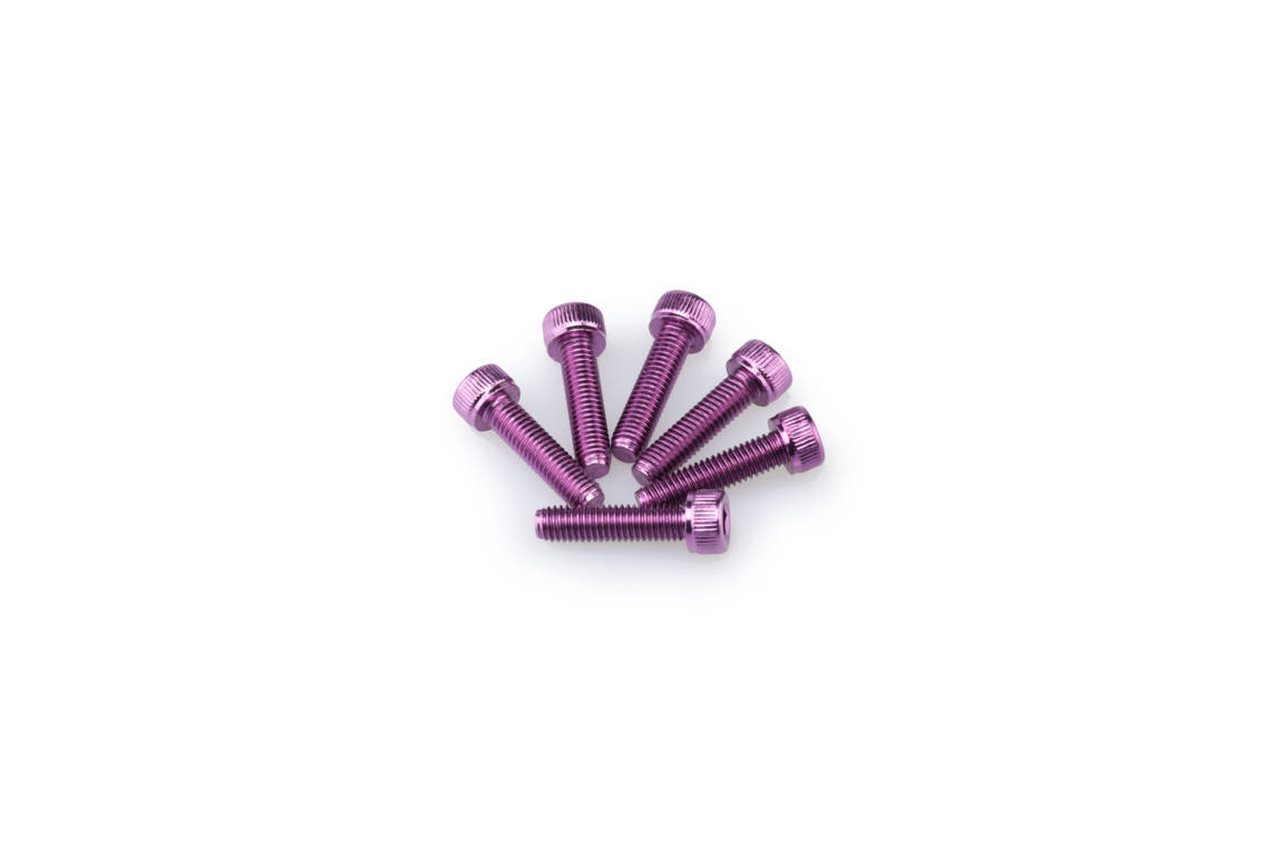 Screws PUIG ANODIZED 0147L violet M5 x 20mm (6pcs)