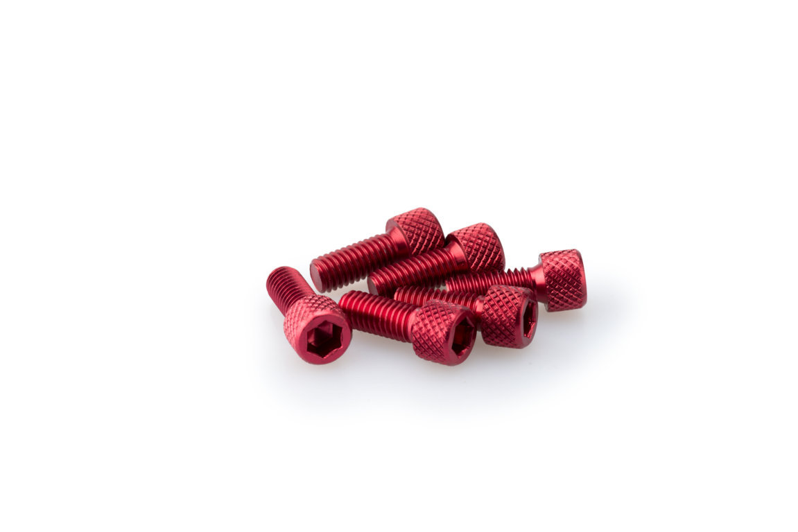 Screws PUIG ANODIZED 0363R crven M6 x 15mm (6pcs)