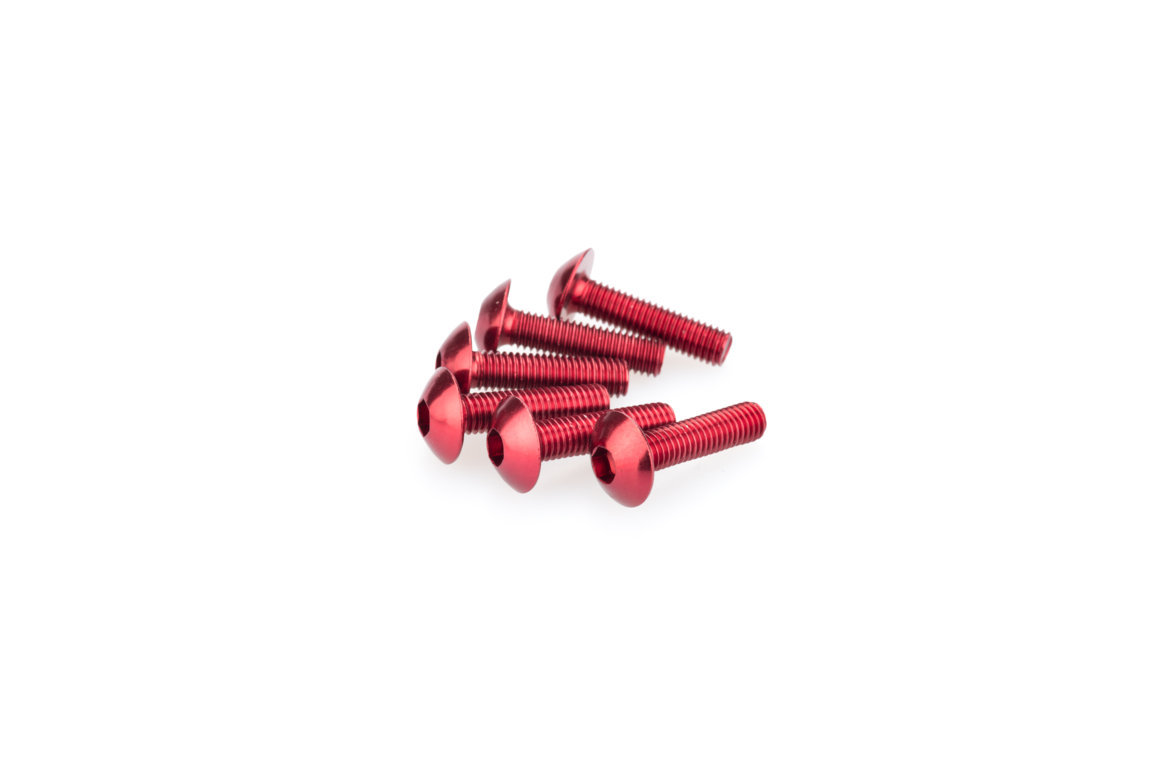 Screws PUIG ANODIZED 0550R crven M5 x 20mm (6pcs)