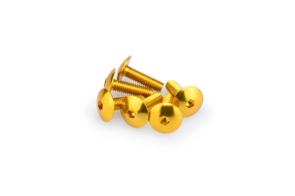 Screws PUIG ANODIZED 0657G yellow M6 x 20mm (6pcs)