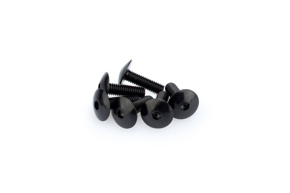 Screws PUIG ANODIZED 0657N Crni M6 x 20mm (6pcs)