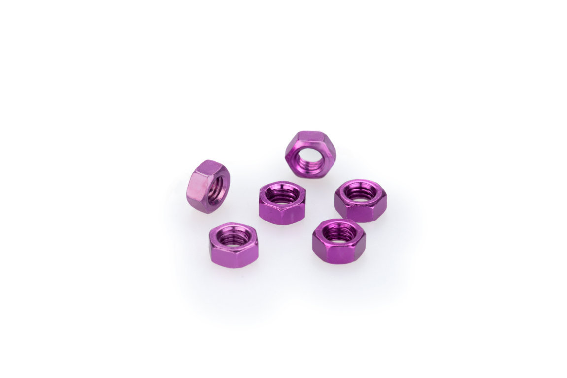 Nuts PUIG ANODIZED 0763L violet M5 (6pcs)