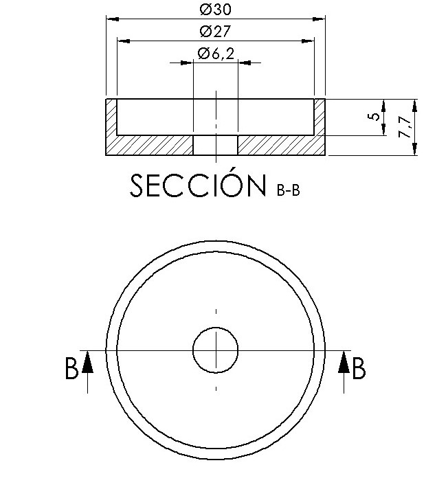 Mirror adaptor PUIG 3159N Crni bar end