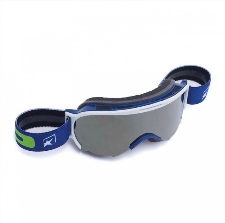 Goggles ARIETE WABI 14980-SABA silver mirror lens Blue/Green