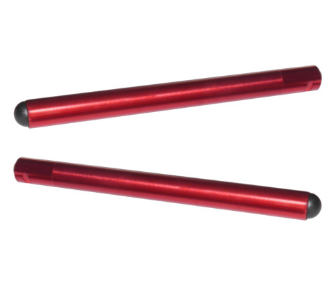 Clip-ons ACCOSSATO TB001 aluminium, 280mm without caps, Red
