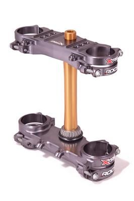 Triple clamp X-TRIG ROCS TECH 40401004 Silver