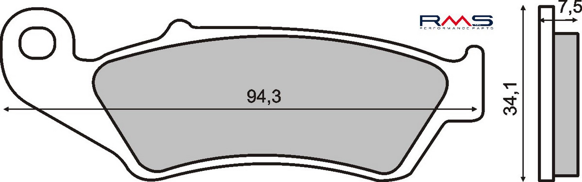 Disk pločice RMS 225100920 organic