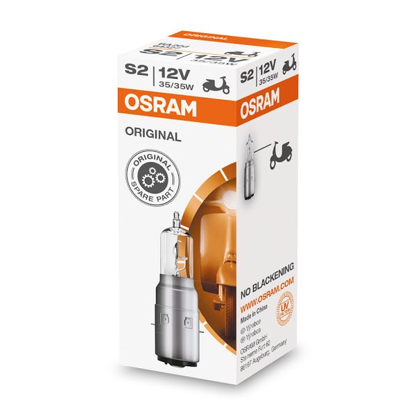 Original line motorcycle lamp OSRAM OSRAM 246515167 64327 BA20d S2 box