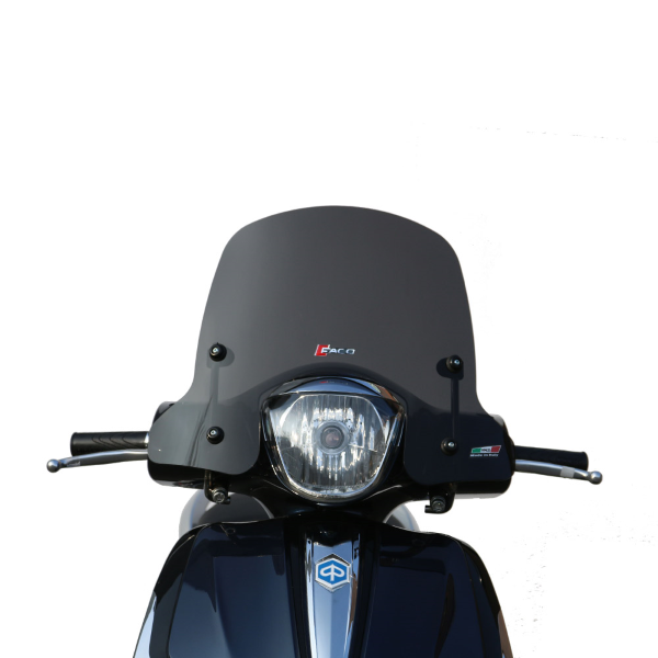 Windscreen Faco 267008326 smoke 360x495 for PIAGGIO/VESPA Liberty 125 IGET 3V 2016-2019