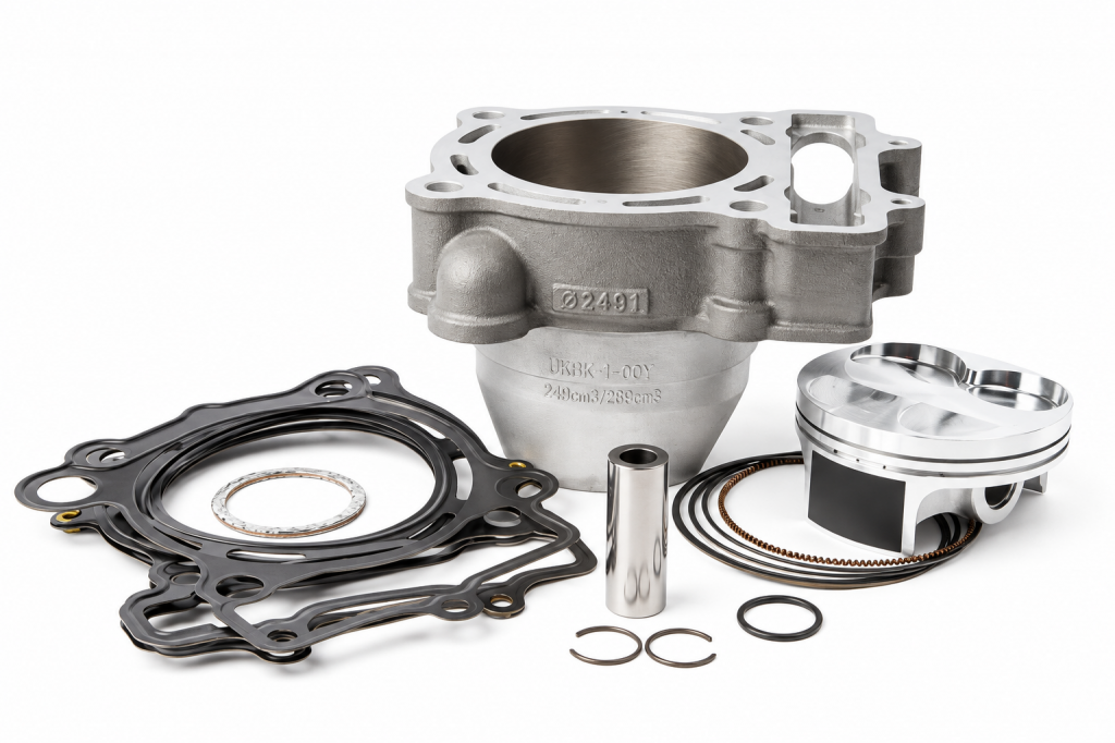 Standard bore cylinder kit CYLINDER WORKS 30001-K01 77mm for KAWASAKI KX 250 (F) 4T 2004-2005, SUZUKI RM-Z 250 2004-2006