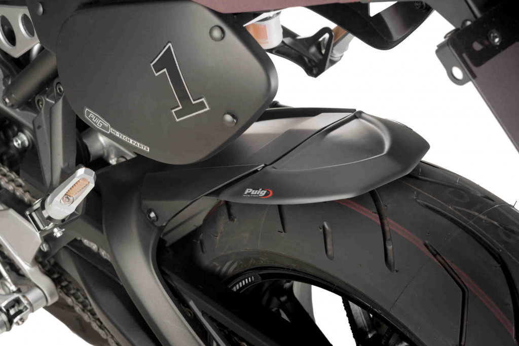 Rear fender extension PUIG 3677J matt black for KAWASAKI Versys 1000 / S / SE 2019-2024, KAWASAKI Versys 1100 / S / SE 2025-2026