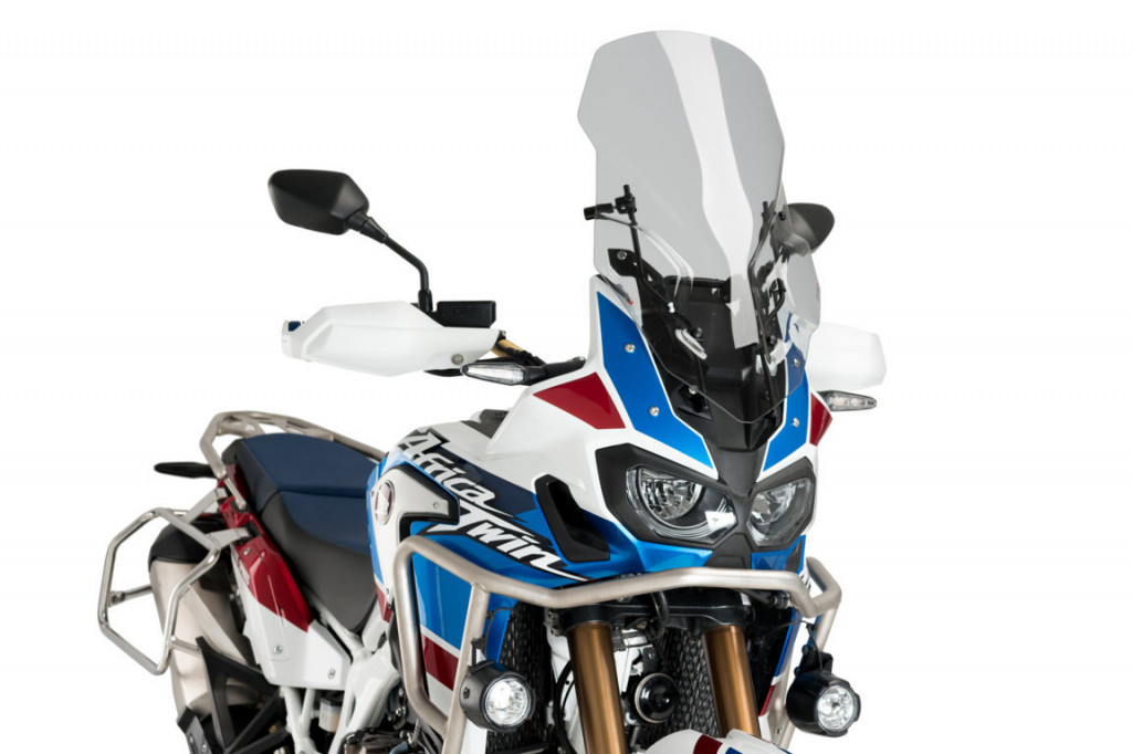 Manual regulation system PUIG 3714H smoke Touring Screen Included for HONDA CRF 1000 L Africa Twin 2016-2019