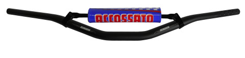 Handlebar ACCOSSATO HB069 Aluminium Made With Variable Diameter - 28.5 mm Crni