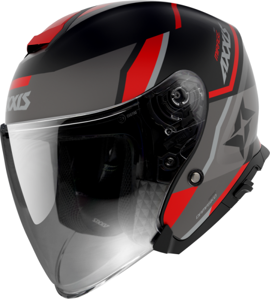 JET helmet AXXIS MIRAGE SV ABS damasko red matt XS