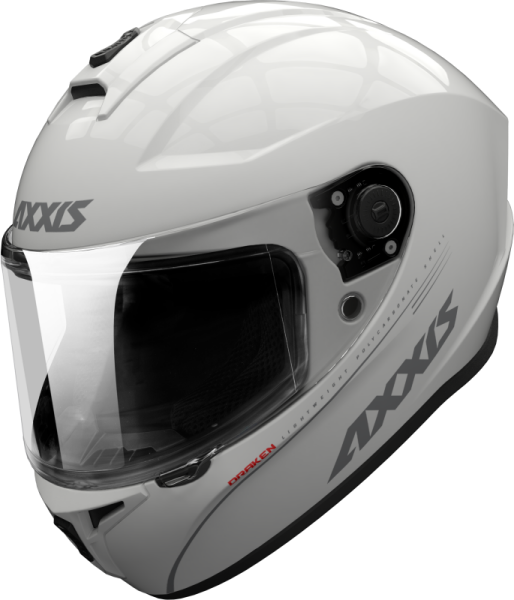 FULL FACE helmet AXXIS DRAKEN S solid gloss pearl white L