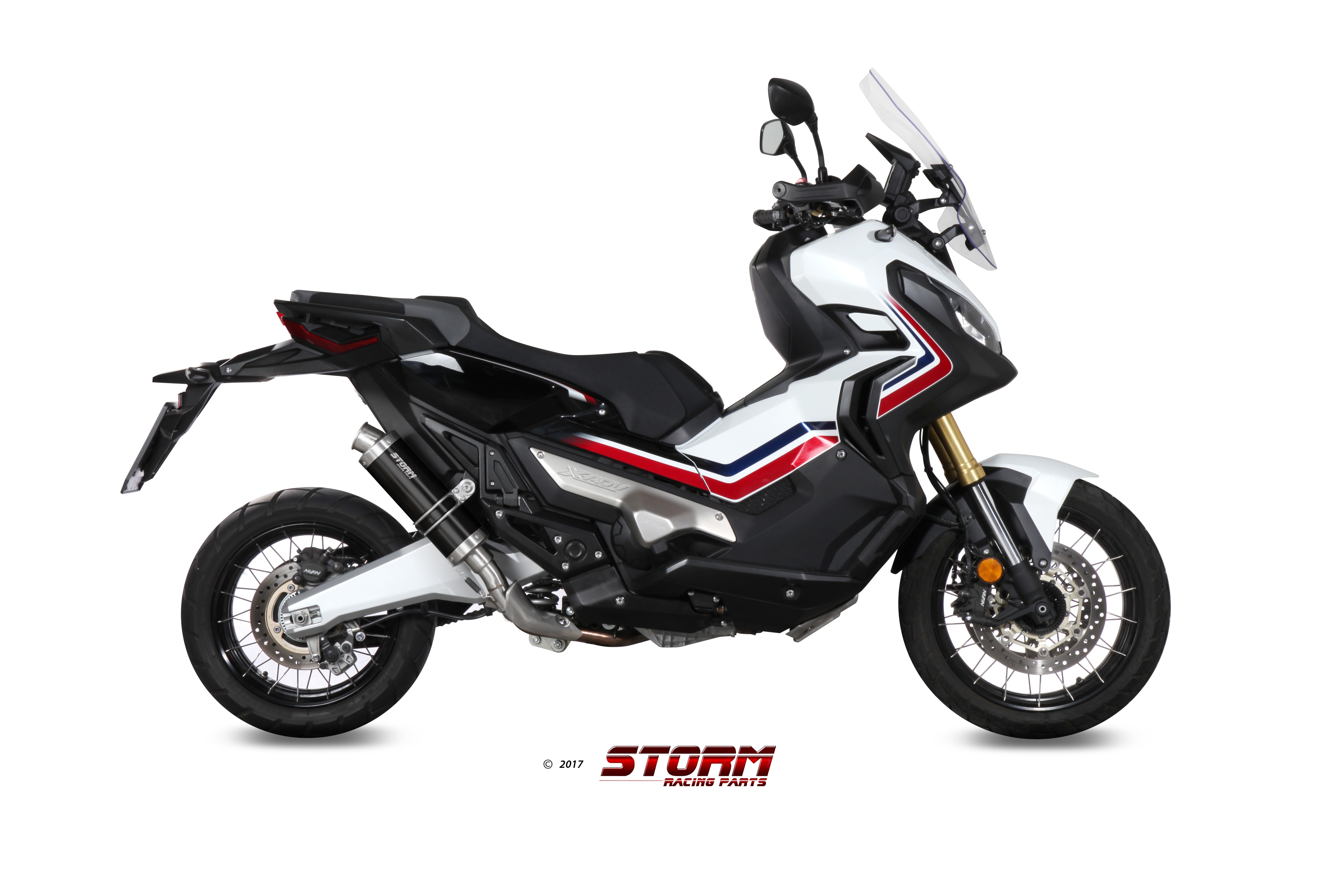 Silencer STORM GP H.066.LXSB Steel black for HONDA X-ADV 750 2017-2026