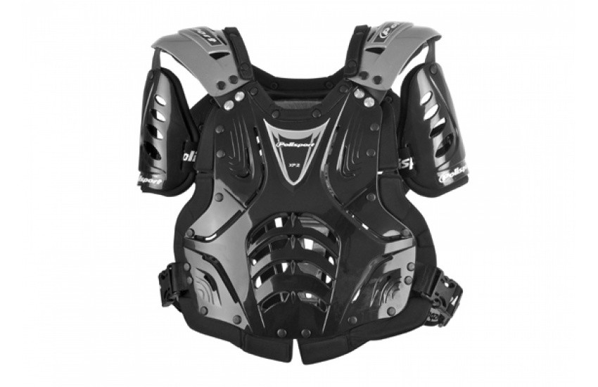 Chest protector POLISPORT XP2 JUNIOR 8000700003 black/silver/black