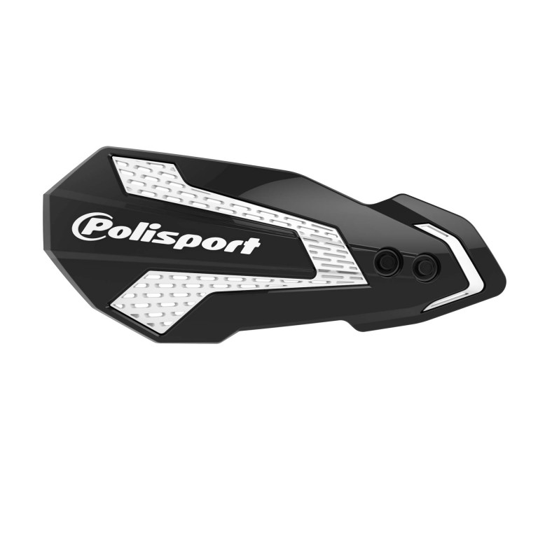 Handguard POLISPORT MX FLOW 8308200019 with mounting system black/white for HONDA CRF 250 R 2025-2026, HONDA CRF 450 X 2005-2009