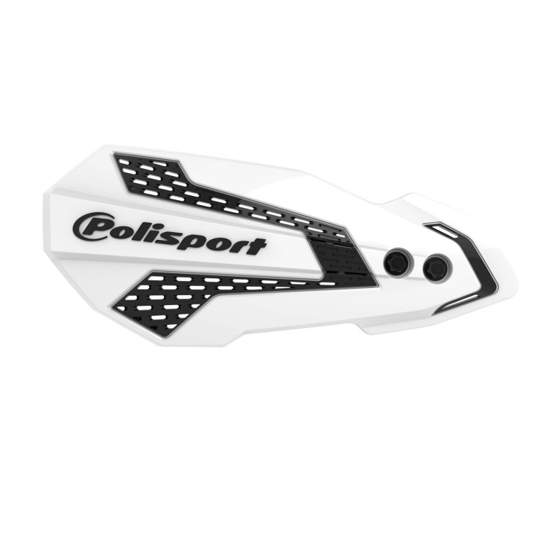 Handguard POLISPORT MX FLOW 8308200020 with mounting system white/black for HONDA CRF 250 R 2025-2026, HONDA CRF 450 X 2005-2009