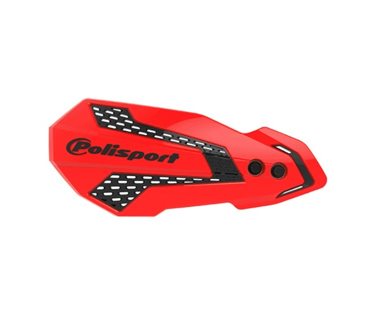 Handguard POLISPORT MX FLOW 8308200021 with mounting system red CR 04/black for HONDA CRF 250 R 2025-2026, HONDA CRF 450 X 2005-2009
