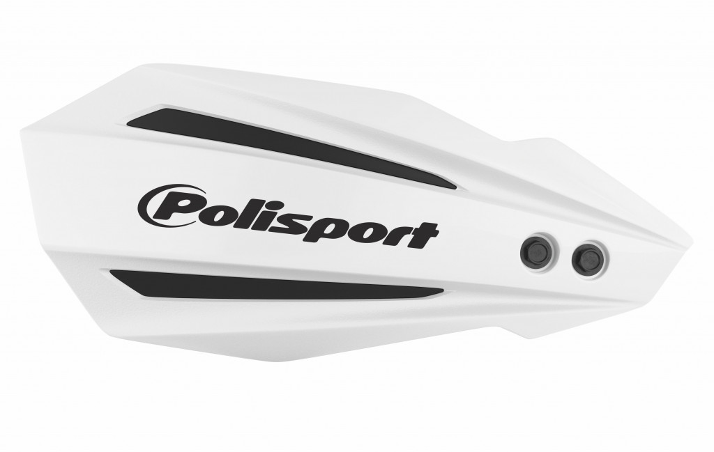 Handguard POLISPORT MX BULLIT 8308500030 with mounting system White for HONDA CRF 450 R 2021-2026, HONDA CRF 450 RX 2021-2026