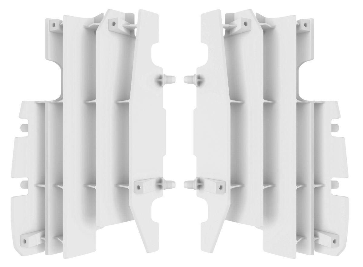 Radiator louvers POLISPORT 8459800001 white for HONDA CR 125 R 2005-2007, HONDA CR 250 R 2005-2007