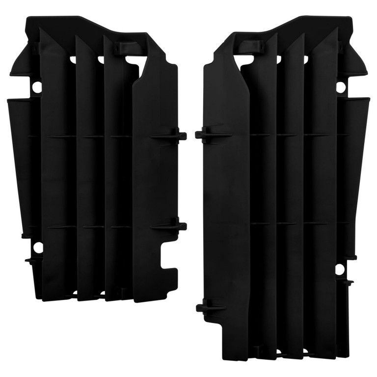 Radiator louvers POLISPORT 8461600001 Crni for KAWASAKI KX 250 (F) 4T 2017-2020
