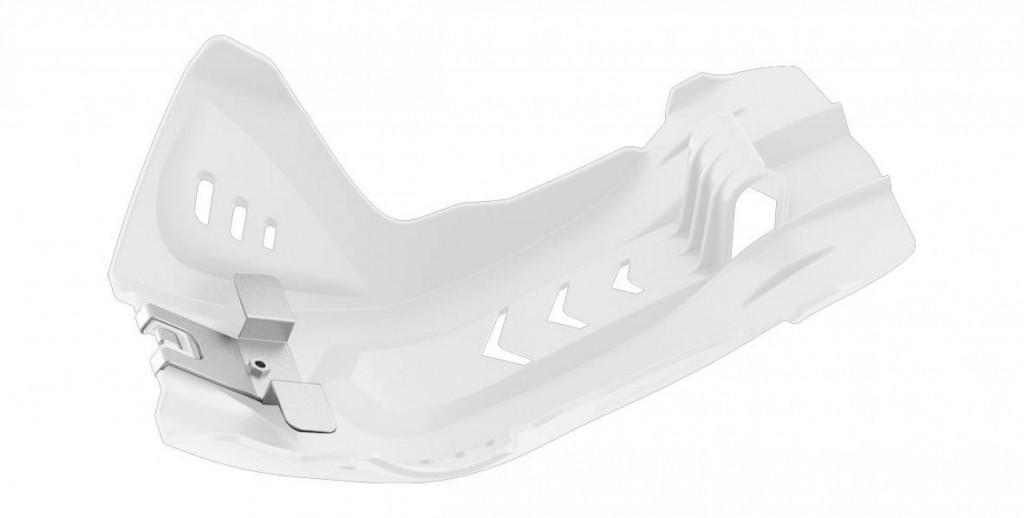 Skid plate POLISPORT PERFORMANCE 8468900006 white