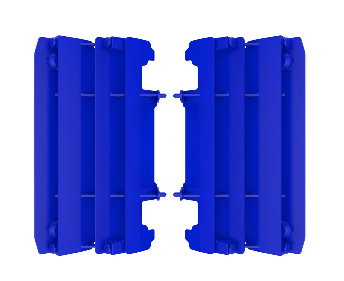 Radiator louvers POLISPORT 8985500001 blue Yam 98 for YAMAHA YZ 125 2005-2021, YAMAHA YZ 250 2005-2021