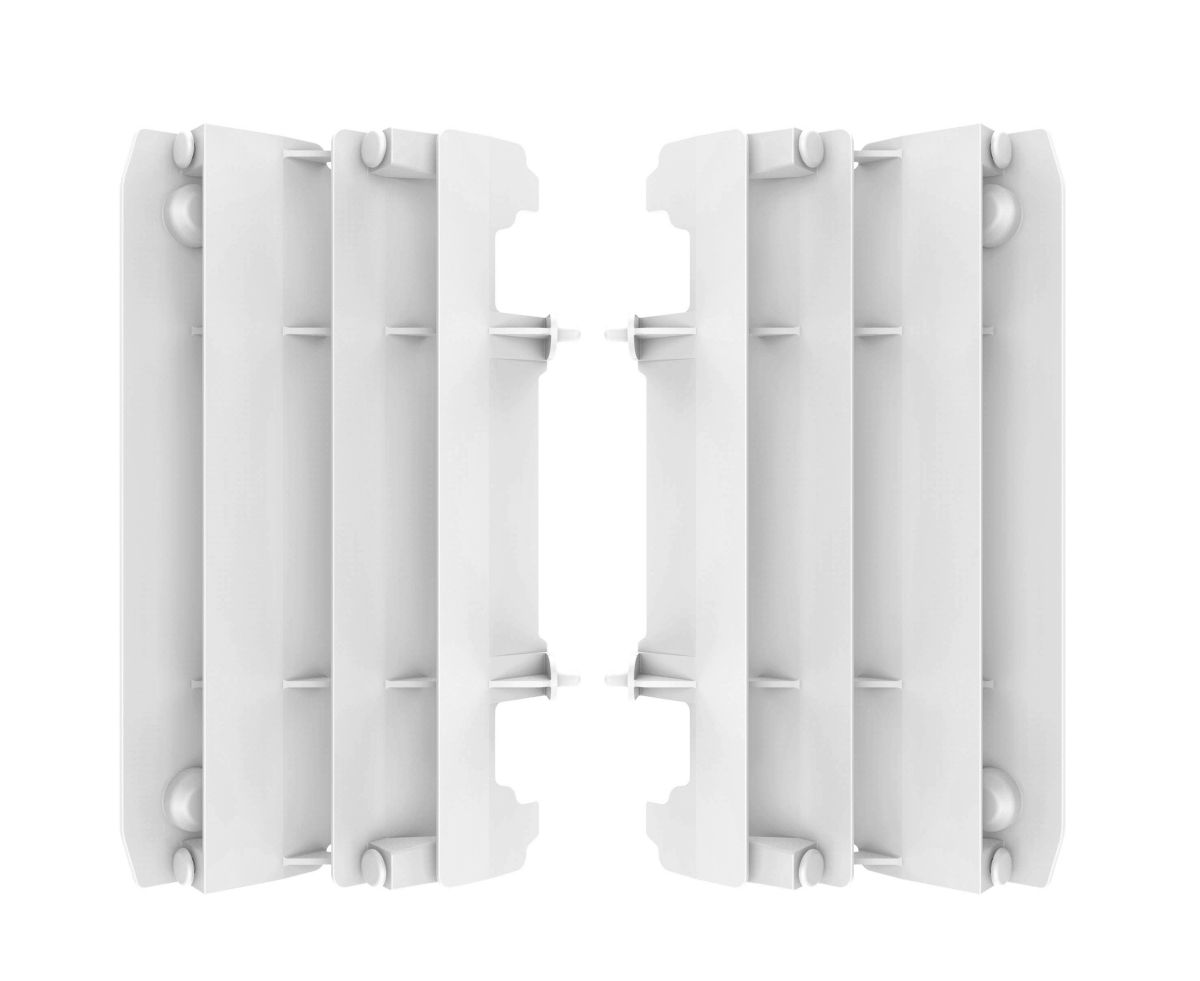 Radiator louvers POLISPORT 8985500002 white for YAMAHA YZ 125 2005-2021, YAMAHA YZ 250 2005-2021