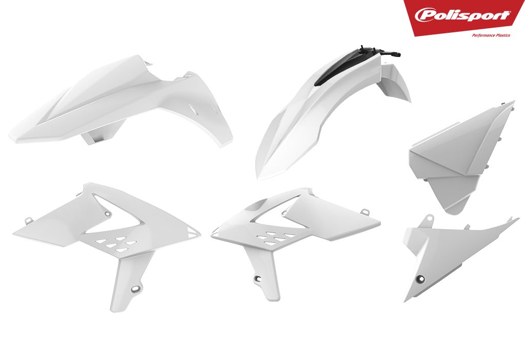 Plastic body kit POLISPORT 90704 white