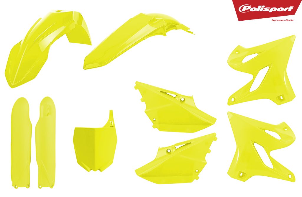 Plastic body kit POLISPORT 90748 Flo yellow