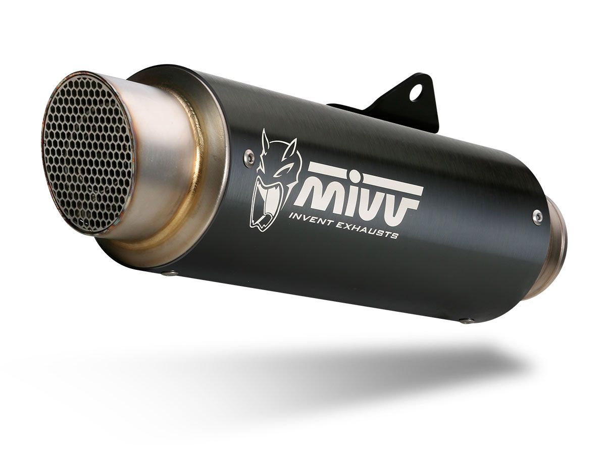 Silencer MIVV GP PRO H.066.LXBP Steel Black for HONDA X-ADV 750 2017-2026, DUCATI Multistrada V4 / V4S / Sport 1158 2017-2023