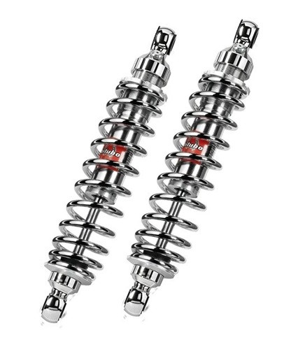 Rear twinshock BITUBO WME0 with adjustable spring preload and rebound chromed spring