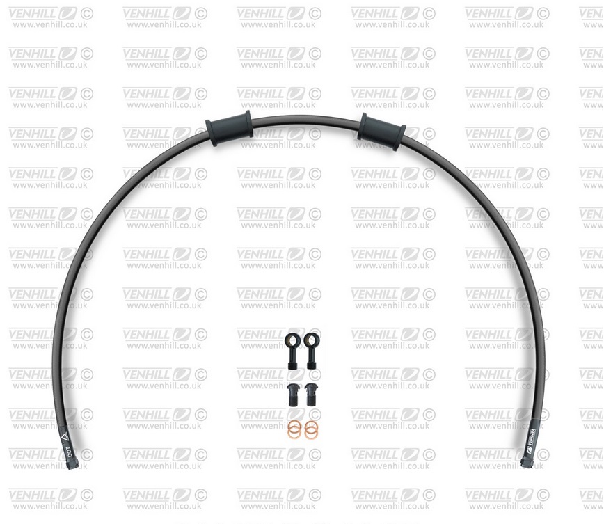 Rear brake hose kit Venhill POWERHOSEPLUS BMW-7006RB-BK (1 hose in kit) Black hoses, black fittings
