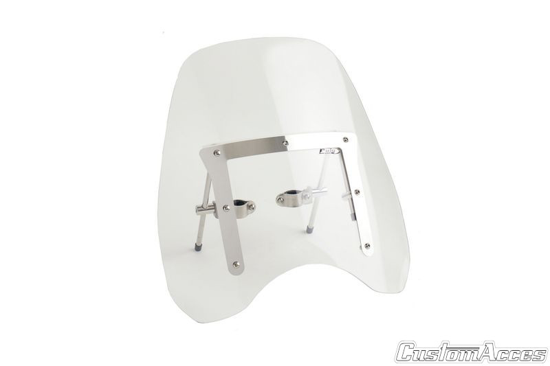 Windshield CUSTOMACCES CHOPPER CC0003W clear for DAELIM VL 125 Daystar (Classic) 2000-2005, YAMAHA XV 950 2013-2016