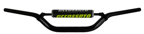 Handlebar ACCOSSATO HB077 Aluminium Made With Variable Diameter - 28.5 mm Crni