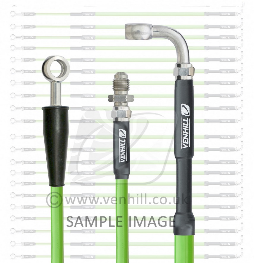 Front brake hose Venhill M05-1-103/P-GR Green