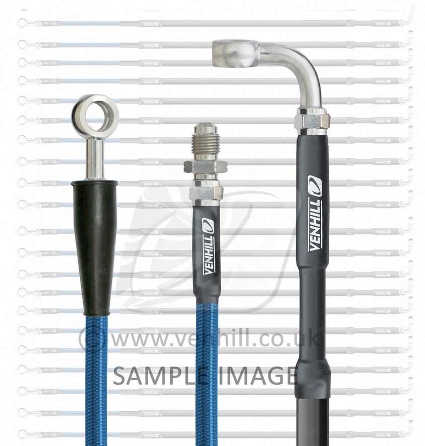Front brake hose Venhill M05-1-103/P-TB Translucent blue