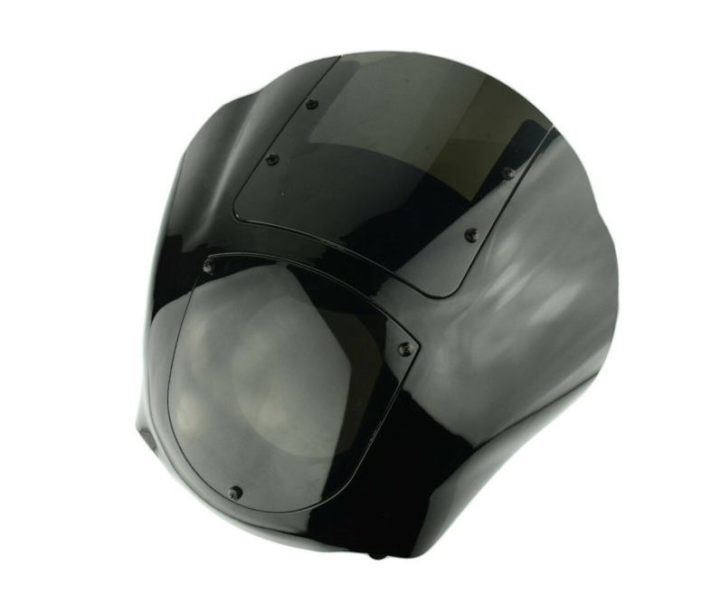 Semifairing CUSTOMACCES JAX CUP009F dark smoke for HARLEY DAVIDSON FXDBI 1450 Dyna Street Bob 2007, HARLEY DAVIDSON FXDB 1584 Dyna Street Bob 2007-2017