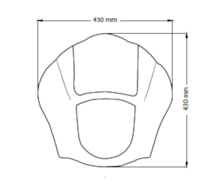 Semifairing CUSTOMACCES JAX CUP009H smoke for HARLEY DAVIDSON FXDBI 1450 Dyna Street Bob 2007, HARLEY DAVIDSON FXDB 1584 Dyna Street Bob 2007-2017