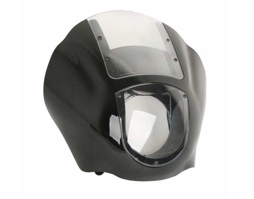 Semifairing CUSTOMACCES JAX CUP009W transparent for HARLEY DAVIDSON FXDBI 1450 Dyna Street Bob 2007, HARLEY DAVIDSON FXDB 1584 Dyna Street Bob 2007-2017