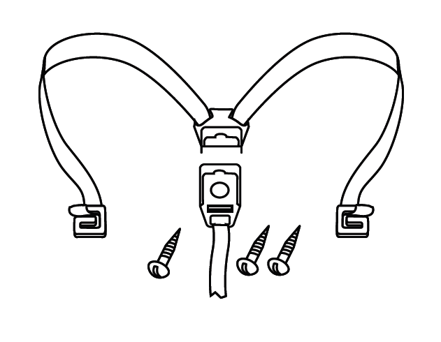 Flexible strap SHAD D1B50CGR for SH49 and SH50