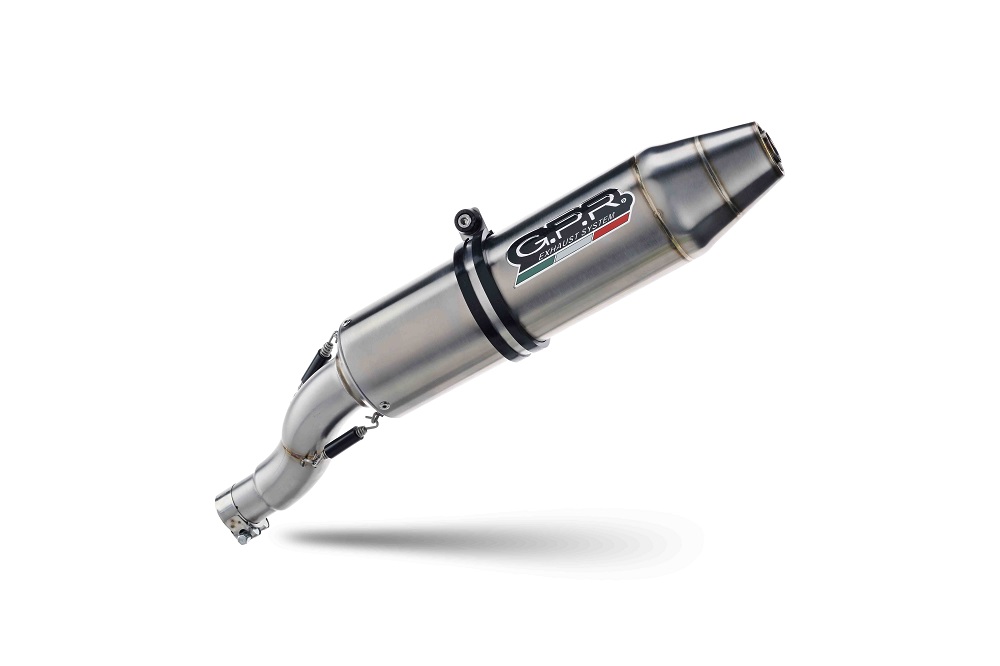 Slip-on exhaust GPR DEEPTONE ATV.39.6 Brushed Stainless steel