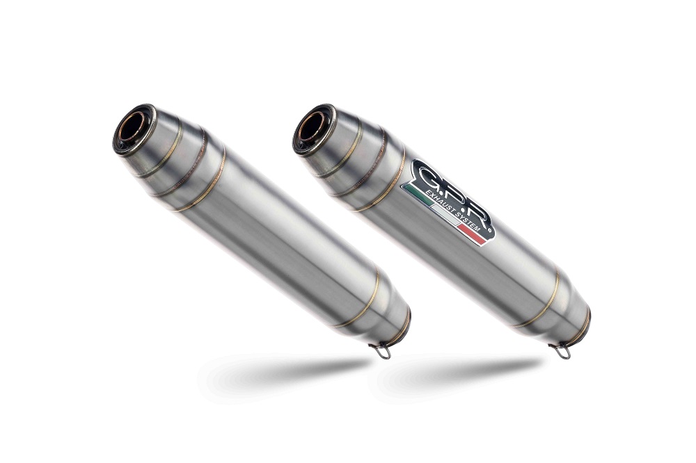 Dual slip-on exhaust GPR DEEPTONE INOX T.71.DE Brushed Stainless steel