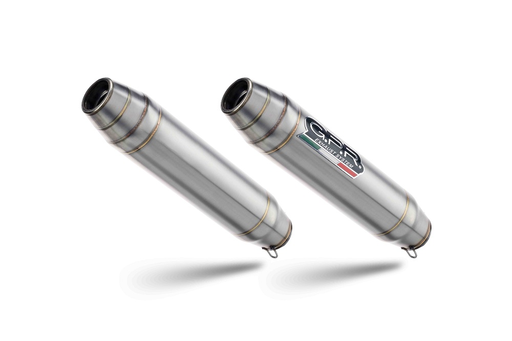 Dual slip-on exhaust GPR DEEPTONE A.69.RACE.DE Brushed Stainless steel